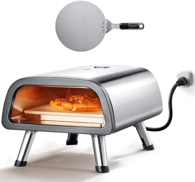 Main image of Electric Pizza Oven Countertop Pizza Maker for 12" Pizza Indoor & Outdoor