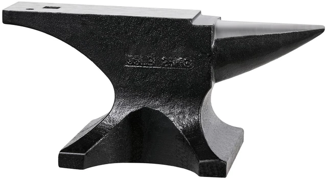 Alt view image 2 of 7 - Single Horn Anvil 55lbs Cast Steel Anvil Round Horn Anvil for Blacksmiths