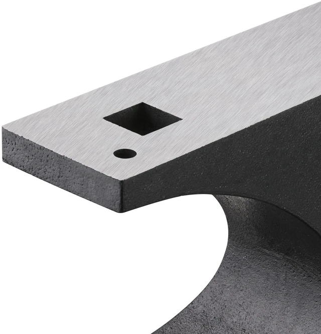 Alt view image 7 of 7 - Single Horn Anvil 55lbs Cast Steel Anvil Round Horn Anvil for Blacksmiths