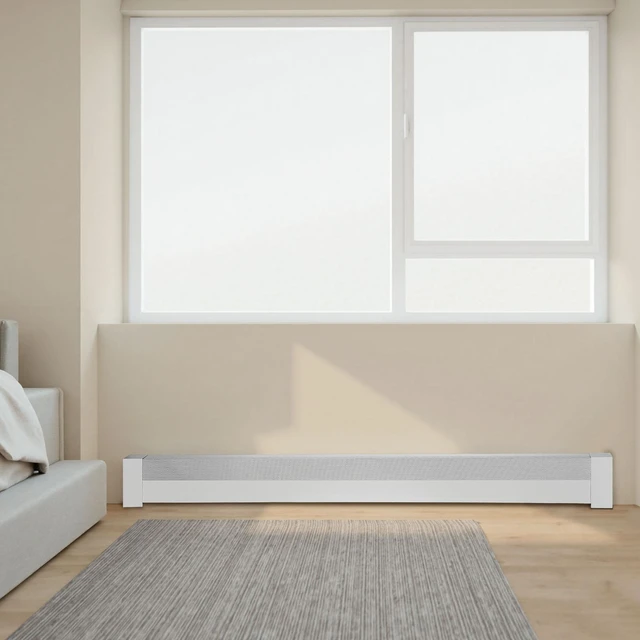 Alt view image 5 of 7 - Baseboard Heater Covers, Basic Series 6 ft Standard Electric Heating Unit Front Cover for Home Improvement, Heavy-duty Steel, Easy Installation for Bedroom Replacing Old Cover, White