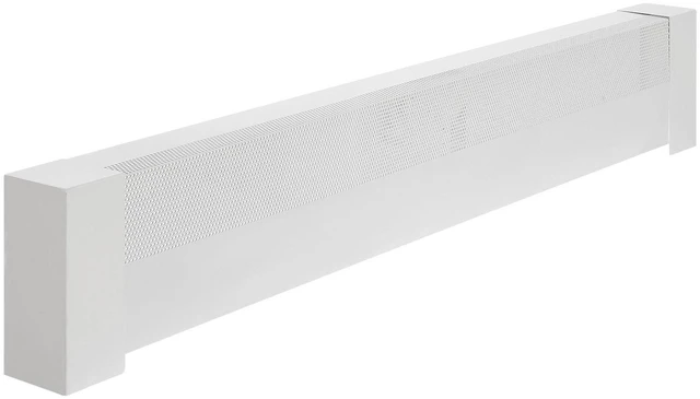 Alt view image 3 of 7 - Baseboard Heater Covers, Basic Series 4 ft Standard Electric Heating Unit Front Cover for Home Improvement, Heavy-duty Steel, Easy Installation for Bedroom Replacing Old Cover, White