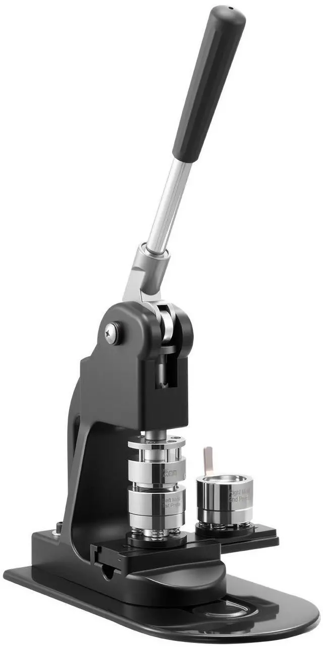 Alt view image 5 of 5 - Button Maker Machine, 1 in, Pin Maker Machine with 500pcs Button Parts, Circle Cutter, Hex Wrenches and Magic Book, Ergonomic Handle, for DIY Badges, Personalized Pins and Key Chains, Black