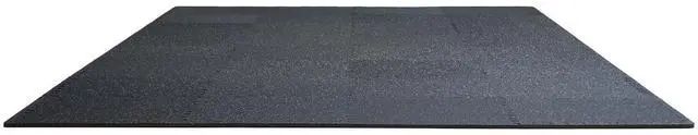 Alt view image 3 of 7 - 0.56 Inch Thick Gym Floor Mats, 12 Tiles Rubber Top with EVA Foam, 25" x 25" Gym Flooring Workout Mats with 48 sq.ft Coverage, Interlocking Puzzle Gym Mats for Gym, Home, Garage, Black & White