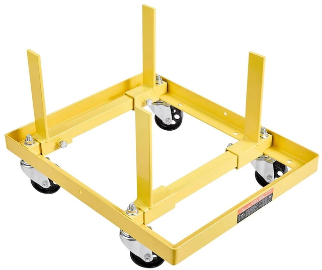 Alt view image 2 of 7 - Engine Stand 750 LBS Adjustable Motor Hoist Dolly with 4-Caster Heavy-Duty Steel