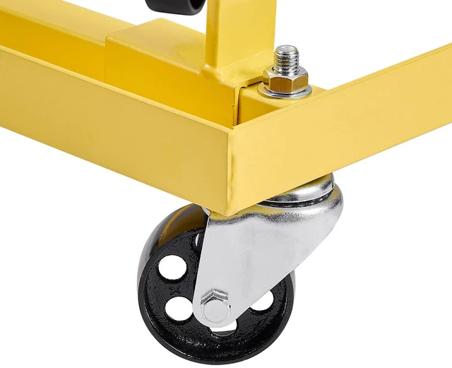 Alt view image 5 of 7 - Engine Stand 750 LBS Adjustable Motor Hoist Dolly with 4-Caster Heavy-Duty Steel