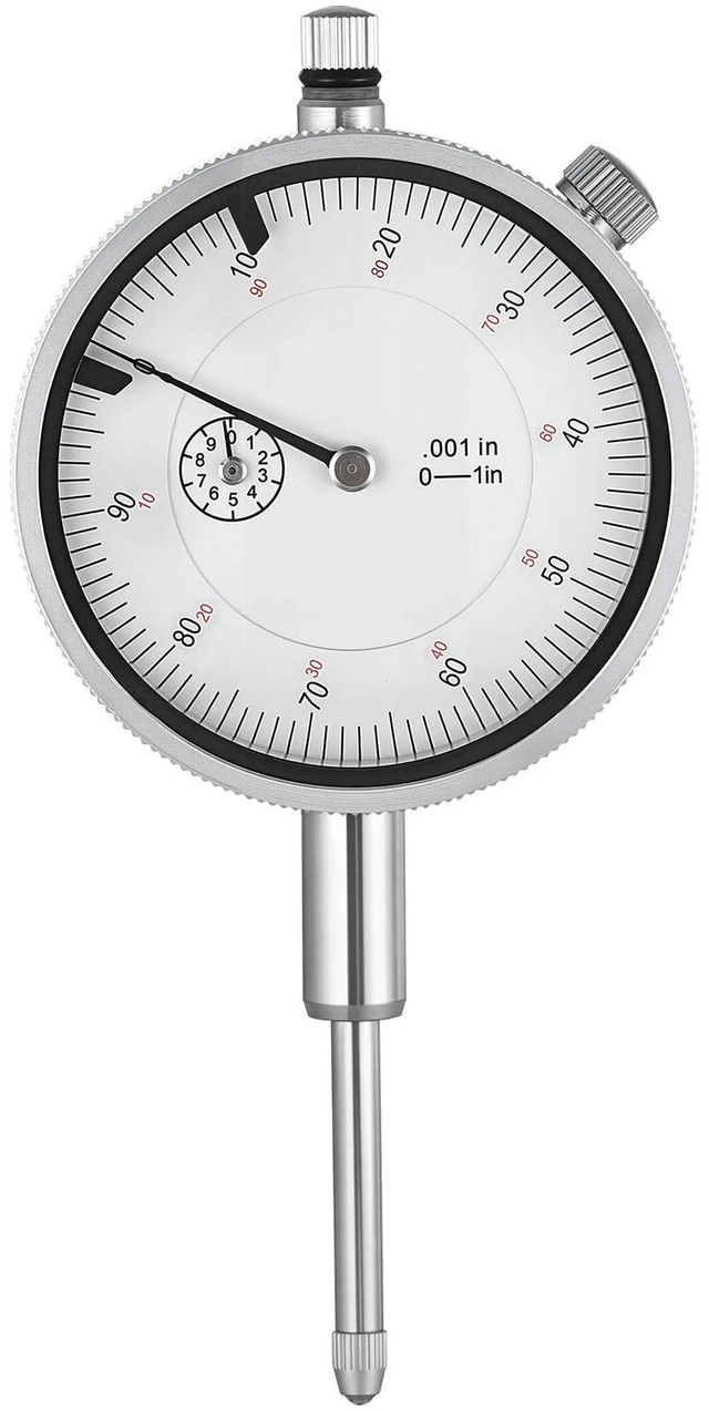 Alt view image 2 of 7 - Dial Test Indicator with Metal Base, 0.001 inch Accuracy, 0-1 inch Range, Easy to Read Large Dial, Professional for Narrow Area Measurement, Industrial Machining & Inspection, Precision Testing