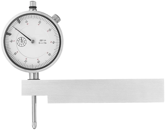 Alt view image 5 of 7 - Dial Test Indicator with Metal Base, 0.001 inch Accuracy, 0-1 inch Range, Easy to Read Large Dial, Professional for Narrow Area Measurement, Industrial Machining & Inspection, Precision Testing