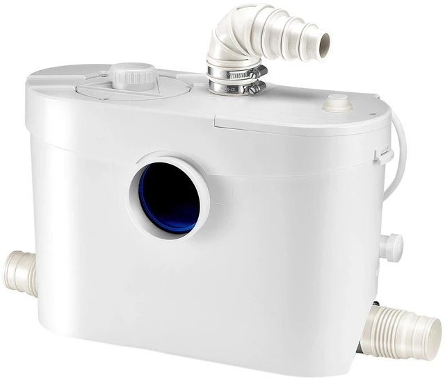 Alt view image 3 of 7 - Macerator Pump 900W 48 GPM Flow 40 ft Head Lift Pump for Toilet Basement Sink