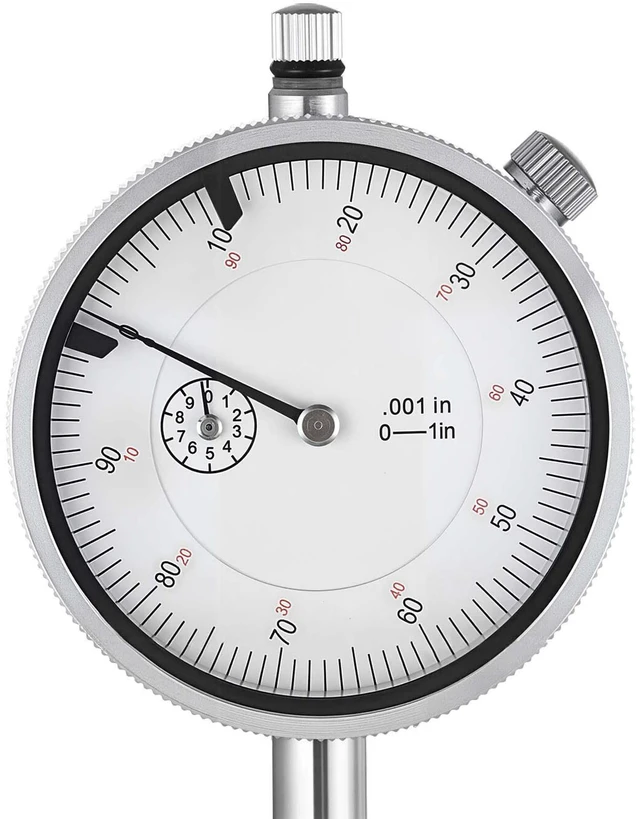 Alt view image 4 of 7 - Dial Test Indicator, 0.001 inch Accuracy, 0-1 inch Measuring Range, Easy to Read Large Dial, Professional for Internal Diameter Measurement, Runout Detection, Flatness Inspection