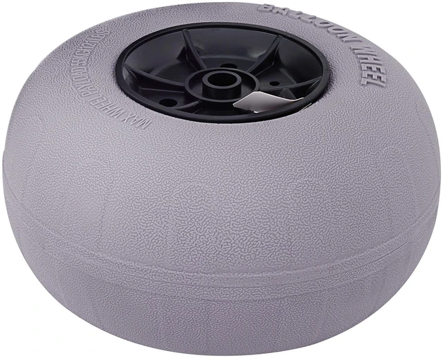 Alt view image 4 of 7 - Beach Balloon Wheels, 13" Replacement Sand Tires, TPU Cart Tires for Kayak Dolly, Canoe Cart and Buggy w/Free Air Pump, 2-Pack