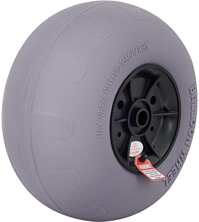 Alt view image 5 of 7 - Beach Balloon Wheels, 13" Replacement Sand Tires, TPU Cart Tires for Kayak Dolly, Canoe Cart and Buggy w/Free Air Pump, 2-Pack