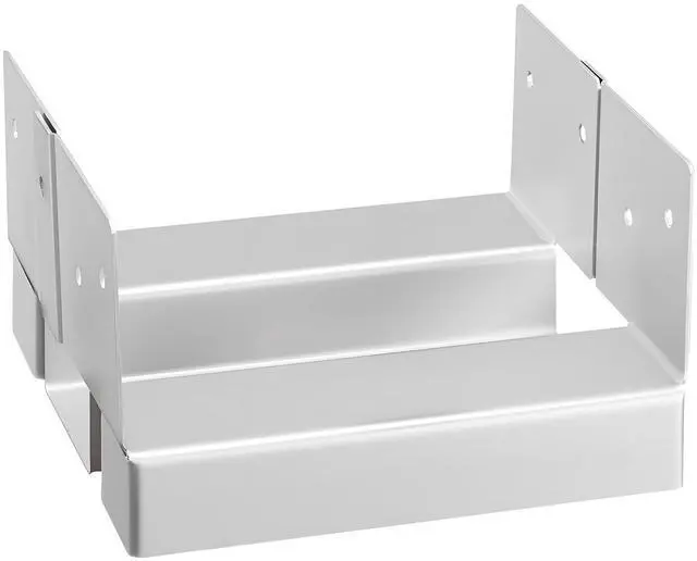 Alt view image 4 of 7 - 10 Pcs 6x6 Post Base Bracket Post Anchor for Concrete Inner Size 5.49x5.57 in