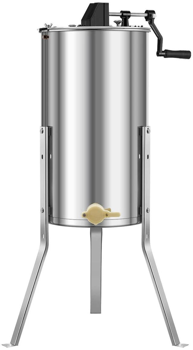 Alt view image 3 of 7 - Manual Honey Extractor 2 Frame Beekeeping Honeycomb Spinner Stainless Steel