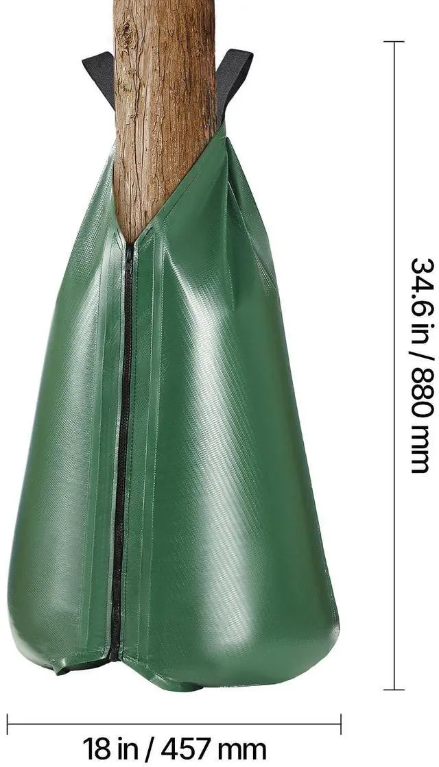 Alt view image 2 of 7 - Tree Watering Bag Slow Release 4 Pack 20 Gallons, Water Bags for Trees, Refillable Tree Drip Irrigation Bags with Zipper, Durable Tree Watering System for Deep Root Targeting