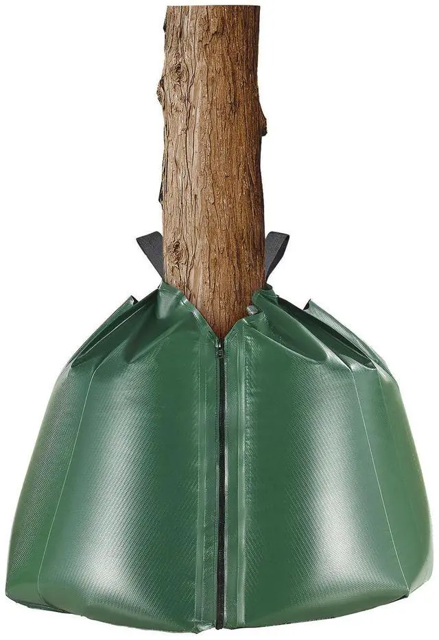 Alt view image 4 of 7 - Tree Watering Bag Slow Release 4 Pack 20 Gallons, Water Bags for Trees, Refillable Tree Drip Irrigation Bags with Zipper, Durable Tree Watering System for Deep Root Targeting