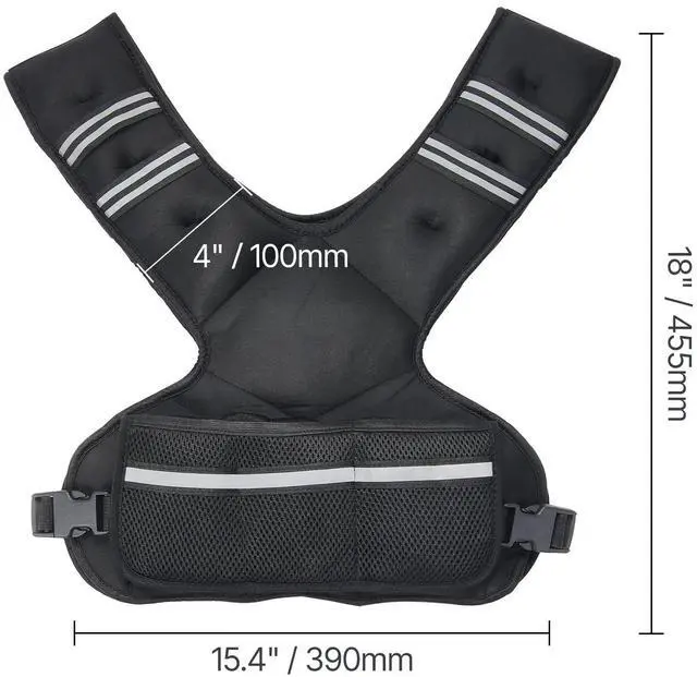 Alt view image 3 of 5 - 20-32lb Adjustable Weighted Vest for Men Women Strength Training Running