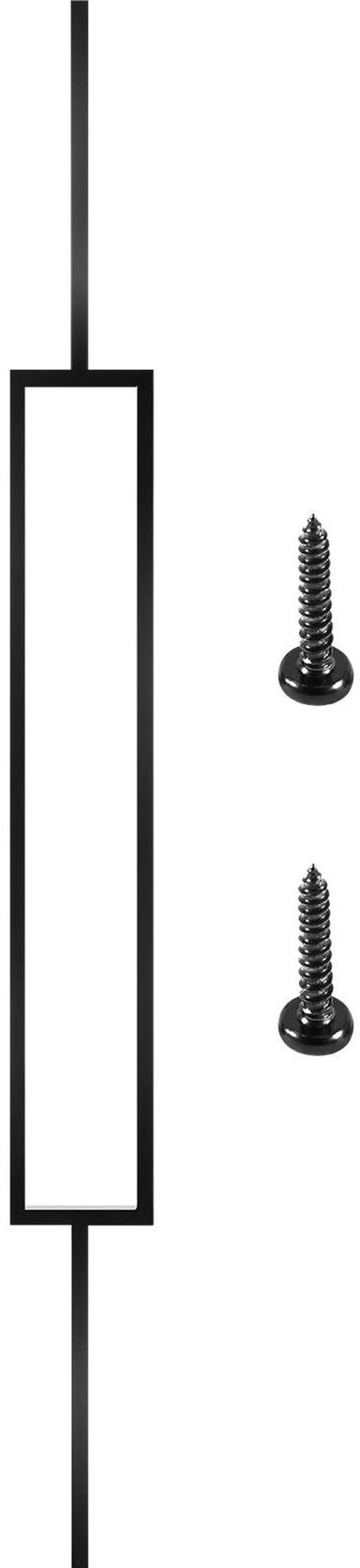 Alt view image 3 of 7 - Deck Balusters, 10 Pack Metal Deck Spindles, 44"x0.5" Staircase Baluster with Screws, Iron Deck Railing for Wood and Composite Deck, Stylish Black Baluster for Outdoor Stair Deck Porch