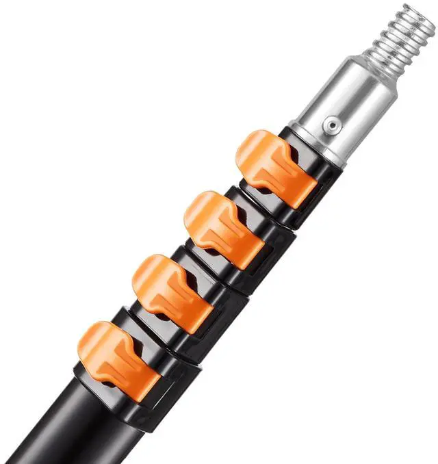 Alt view image 4 of 7 - Telescopic Extension Pole 4.66-19 FT Multi-Purpose for Painting Cleaning