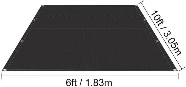 Alt view image 4 of 7 - Fire Blankets, 2 Pack Welding Blankets, 6' x 10' Fire Suppression Blanket, 1022 °F Flame Retardant Blanket, Black Fire Emergency Blankets, Fiberglass Fire Retardant Blanket with 8 Brass Grommets