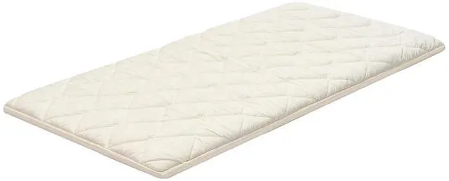 Alt view image 7 of 7 - Japanese Tatami Mat, Twin Size Foldable Japanese Tatami Mattress, Futon Mattress with Storage Bag & Fastener, 9-Layer Floor Mat for Sleeping, Dormitory, Meditation, Yoga, 80 x 39 x 2.5 in, White