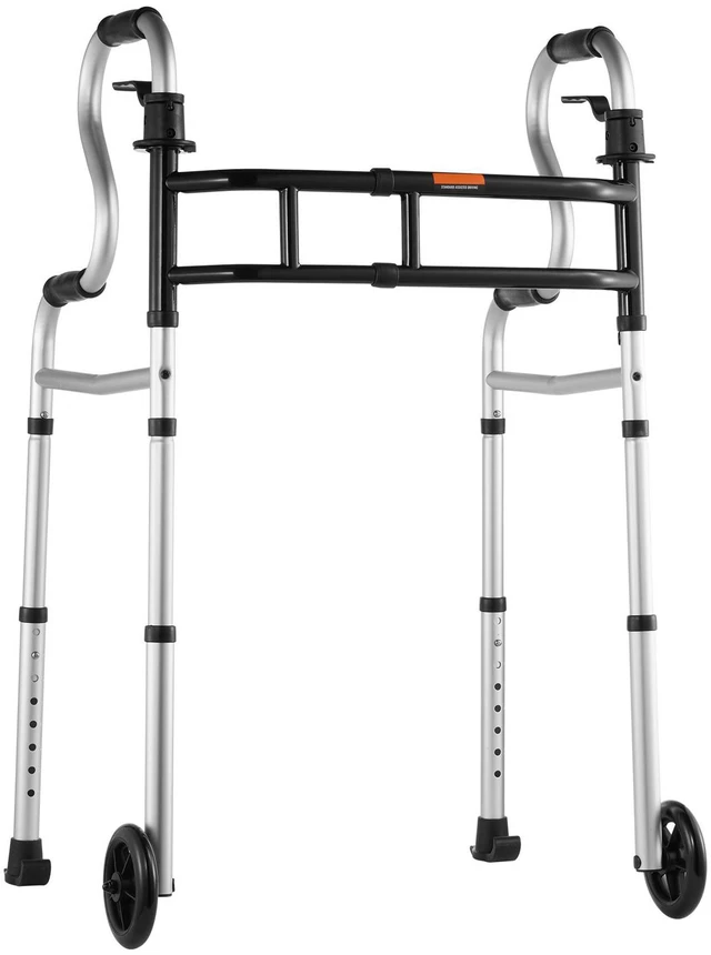 Alt view image 2 of 7 - Folding Walker Stand-Assist Folding Walkers with Adjustable Height & Width