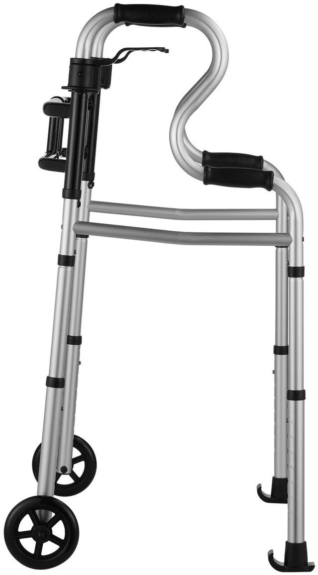 Alt view image 4 of 7 - Folding Walker Stand-Assist Folding Walkers with Adjustable Height & Width