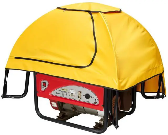 Alt view image 2 of 7 - Generator Cover Universal Waterproof Cover 36x26x26in for 70-108in Yellow