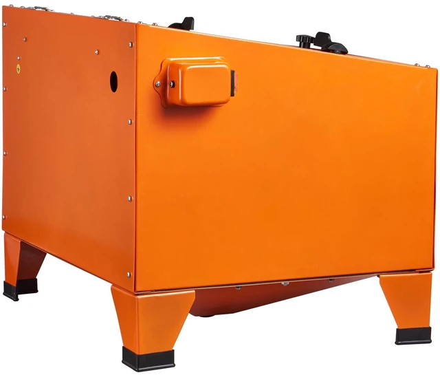 Alt view image 3 of 6 - 25 Gallon Sandblasting Cabinet, 40-120PSI Portable Benchtop Sand Blasting Cabinet, Heavy Duty Steel Sand Blaster with Blasting Gun & 4 Ceramic Nozzles for Paint, Stain, Rust Removal