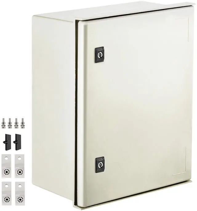 Main image of NEMA Enclosure, 20 x 16 x 8 inches, NEMA 4X Fiberglass Steel Electrical Box, IP66 Waterproof & Dustproof Hinged Junction Box for Outdoor Indoor Use, with Mounting Plate(50x40x20 cm))