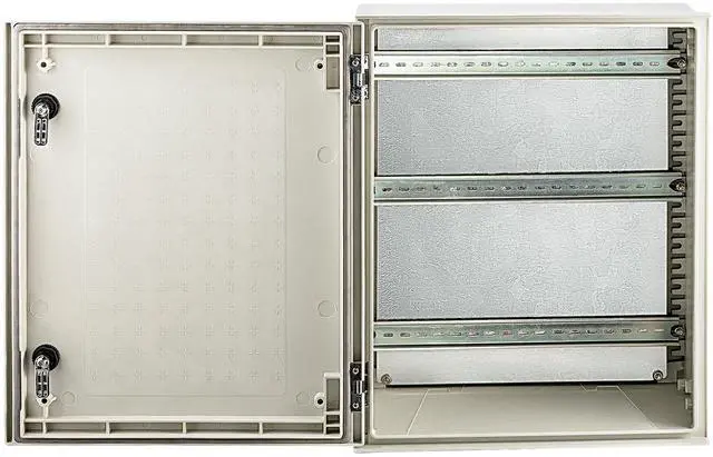 Alt view image 2 of 7 - NEMA Enclosure, 20 x 16 x 8 inches, NEMA 4X Fiberglass Steel Electrical Box, IP66 Waterproof & Dustproof Hinged Junction Box for Outdoor Indoor Use, with Mounting Plate(50x40x20 cm))