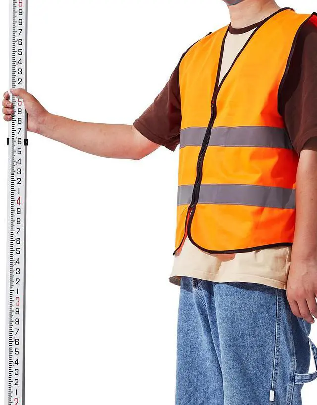 Alt view image 5 of 7 - Measuring Rod 25-Feet/10ths 6 Sections Telescopic Grade Rod 1/10ft w/ Bag