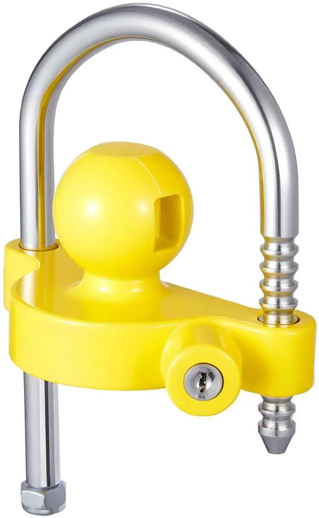 Alt view image 5 of 7 - Trailer Hitch Lock Kit, Fits for 1-7/8 in, 2 in, 2-5/16 in Couplers, Heavy-Duty Anti-Theft Trailer Ball Lock with Keys, Prying-Resistant, Adjustable Height Design for RVs, Boats, Trailers