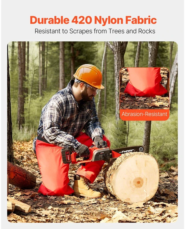Alt view image 5 of 7 - Chainsaw Chaps 34.2" Apron Style Forestry Chainsaw Safety Chaps Class C Small