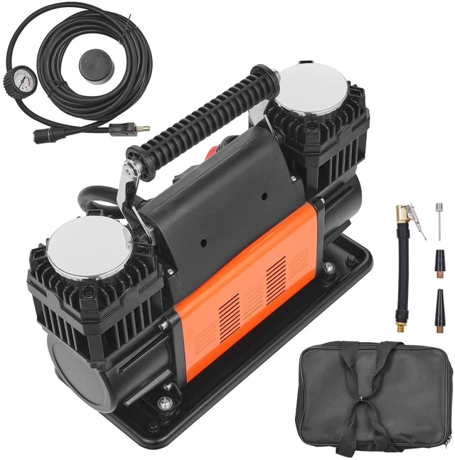 Main image of 10.6CFM Portable Tire Inflator Dual-Cylinder Air Compressor 12V 150PSI