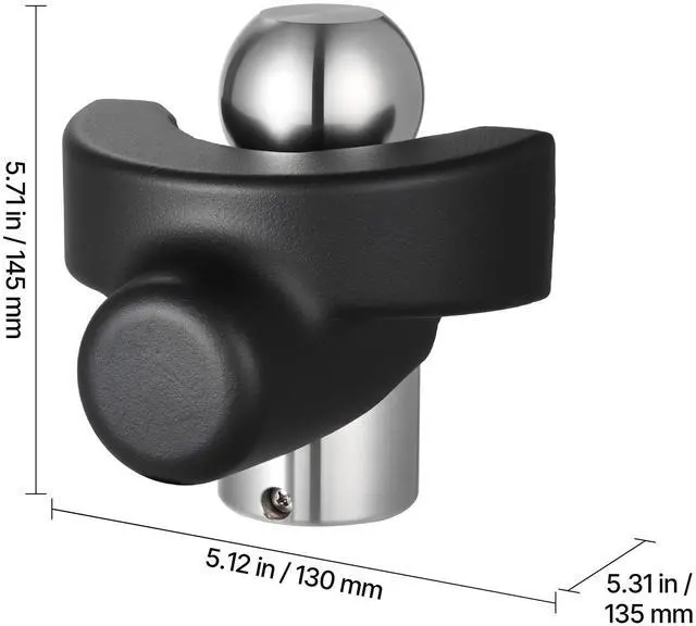 Alt view image 6 of 7 - Trailer Hitch Lock, Compatible with 2-5/16 in Couplers, Heavy-Duty Anti-Theft Trailer Ball Lock with 3 Keys, Prying-Resistant & Impact-Resistant, Fits for RVs, Boats, Off-Road Vehicles, Trailers