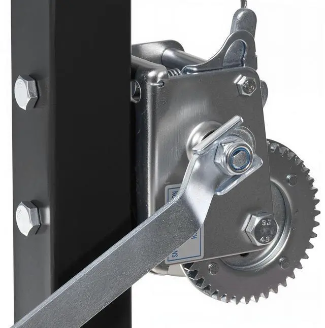Alt view image 6 of 6 - Truck Hitch Game Hoist, 500 lbs Load Capacity, Hunting Deer Hoist with 2-inch Receiver, 360-Degree Swivel Shaft & Adjustable Height, Includes Gambrel Winch for Skinning & Cleaning Game