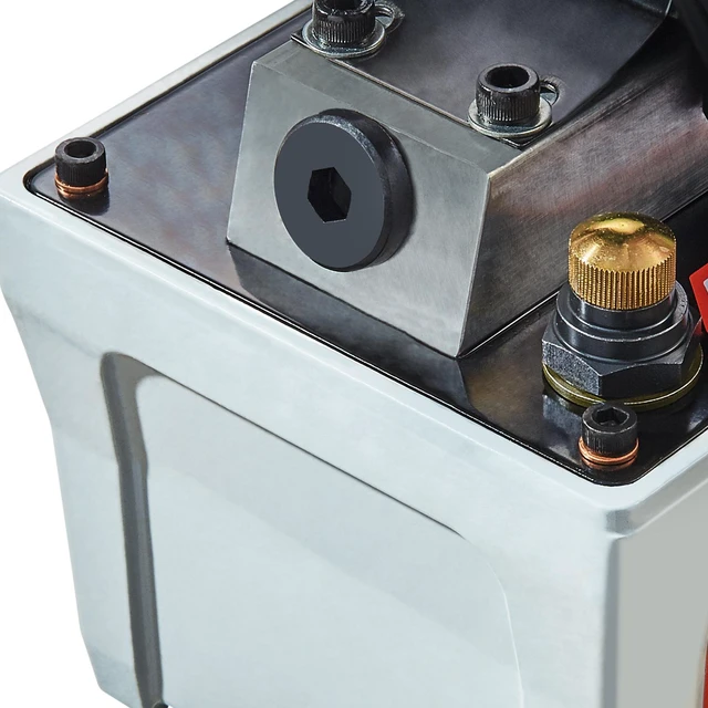 Alt view image 5 of 7 - Air Hydraulic Pump, 10,000 PSI 1/2 Gal Reservoir, NPT 3/8" Oil Outlet, NPT 1/4" Inlet, 6.6 ft Pipe, Foot Actuated Hydraulic Pump Air Treadle for Auto Body Frame Machines and Pulling Post, Gray