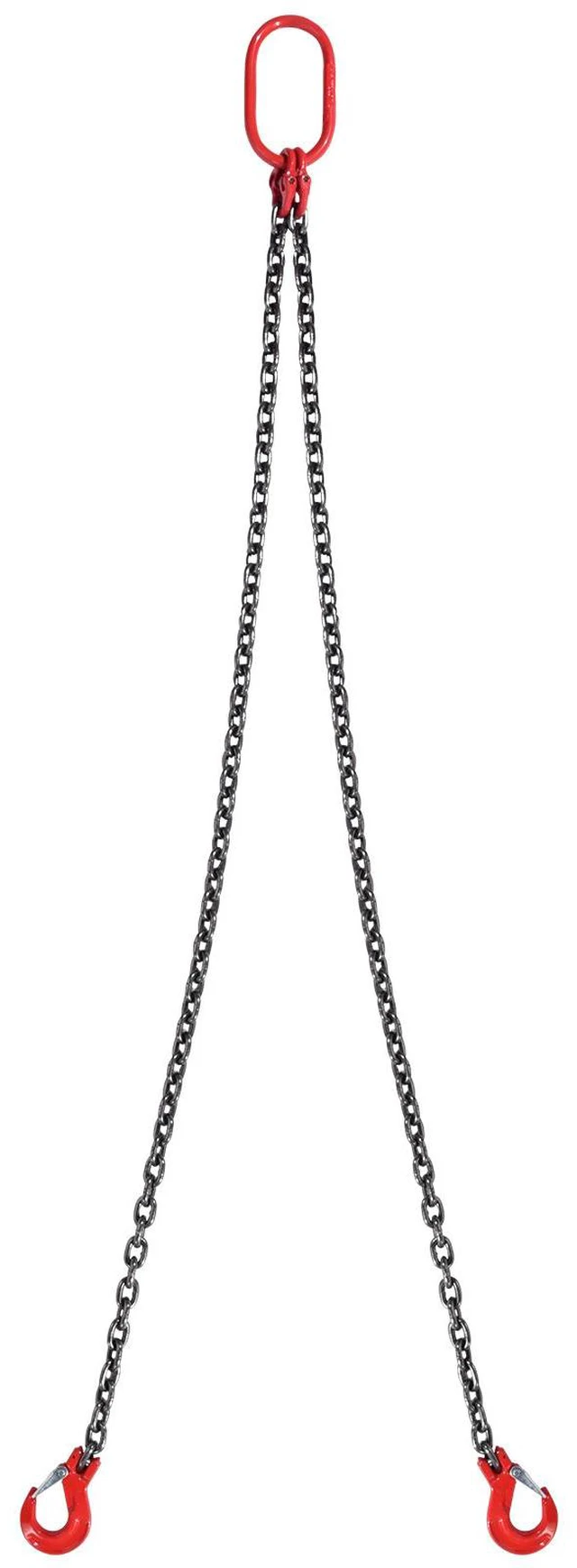 Alt view image 2 of 7 - 5/16" x 5' Chain Sling 2 Legs G80 Lifting Chain with Grab Hooks 6600 lbs