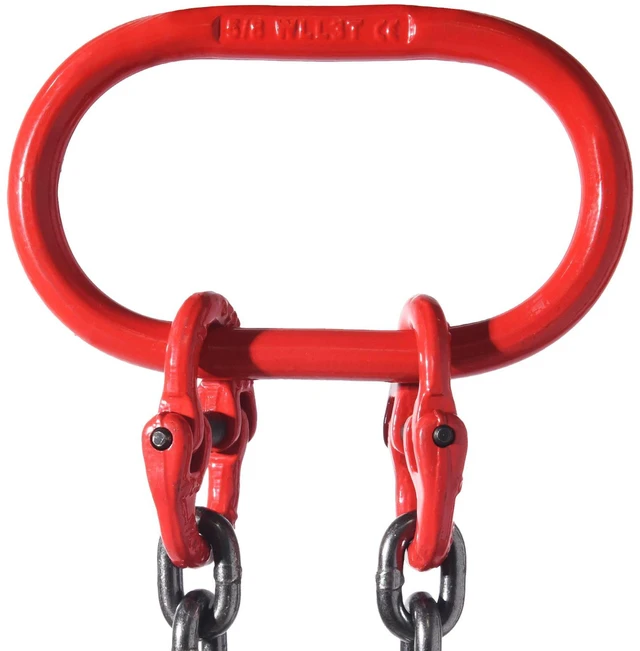 Alt view image 5 of 7 - 5/16" x 5' Chain Sling 2 Legs G80 Lifting Chain with Grab Hooks 6600 lbs