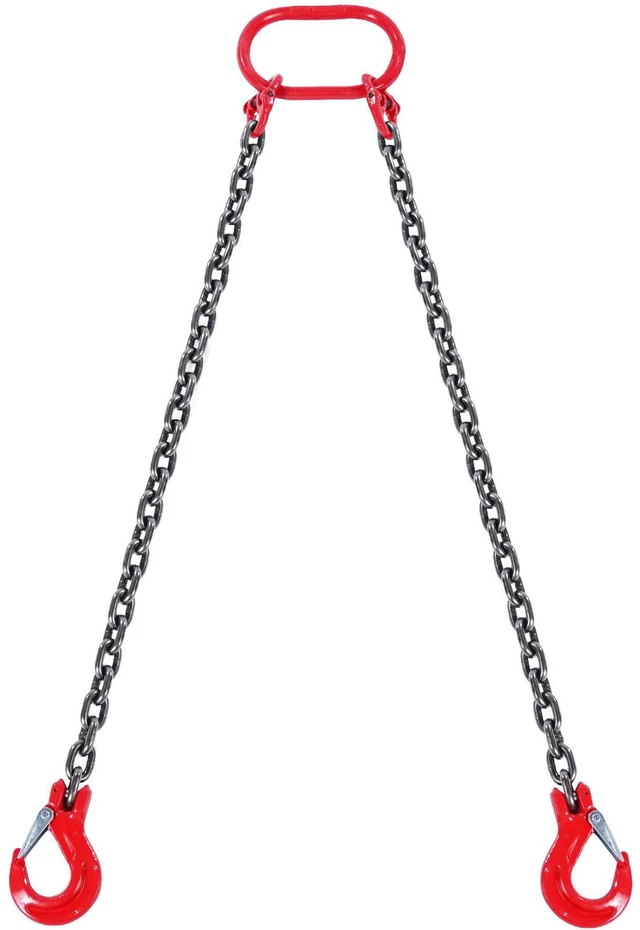 Main image of 5/16" x 5' Chain Sling 2 Legs G80 Lifting Chain with Grab Hooks 6600 lbs