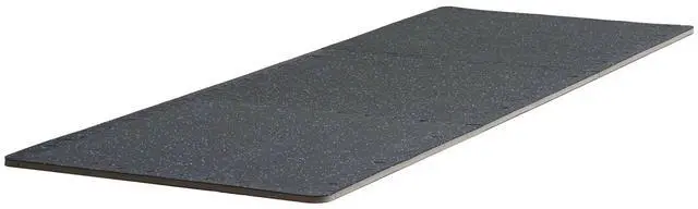 Alt view image 7 of 7 - 0.56 Inch Thick Gym Floor Mats, 25 Tiles Rubber Top with EVA Foam, 25" x 25" Gym Flooring Workout Mats with 100sq.ft Coverage, Interlocking Puzzle Gym Mats for Gym, Home, Garage, Black & Blue