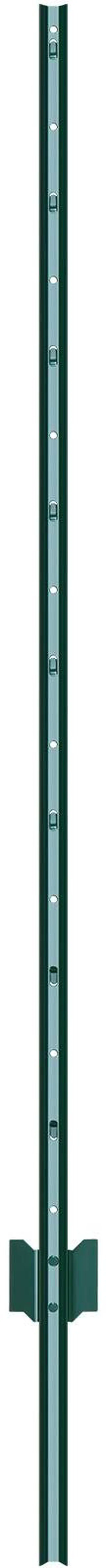 Alt view image 5 of 7 - 5 Feet Fence Post 10 Pack T-Post Heavy Duty Metal Fence Posts Green