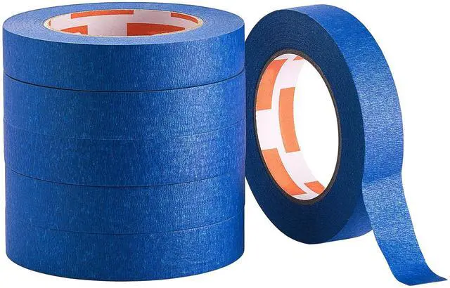 Alt view image 6 of 7 - Painters Tape 1 Inch Wide (0.94 In x 60 Yds) 6 Rolls Blue Painter Masking Tape
