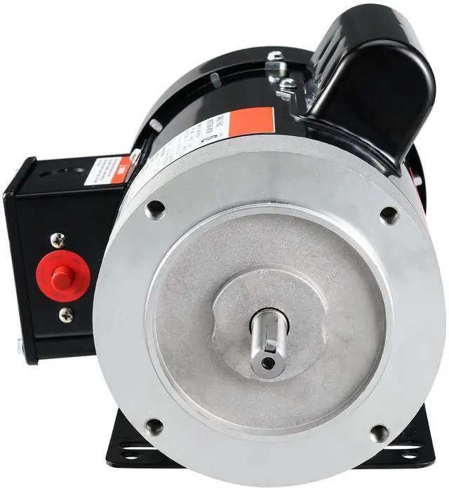 Alt view image 2 of 7 - 1HP Electric Motor 1725 rpm, AC 115V/230V, 56C Frame, Air Compressor Motor Single Phase, 5/8" Keyed Shaft, CW/CCW Rotation for Agricultural Machinery and General Equipment