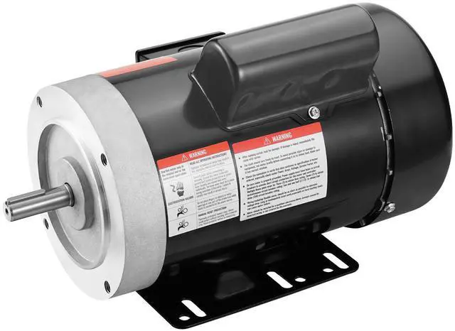 Alt view image 7 of 7 - 1HP Electric Motor 1725 rpm, AC 115V/230V, 56C Frame, Air Compressor Motor Single Phase, 5/8" Keyed Shaft, CW/CCW Rotation for Agricultural Machinery and General Equipment