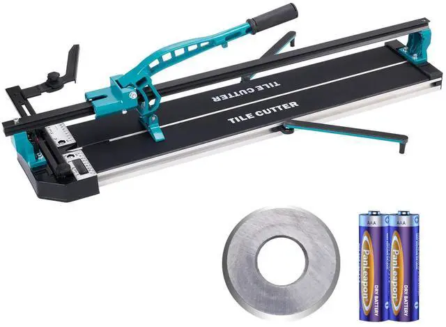 Alt view image 7 of 7 - Manual Tile Cutter, 32 inch, Porcelain Ceramic Tile Cutter with Tungsten Carbide Cutting Wheel, Infrared Positioning, Anti-Skid Feet, Durable Rails for professional installers or beginners