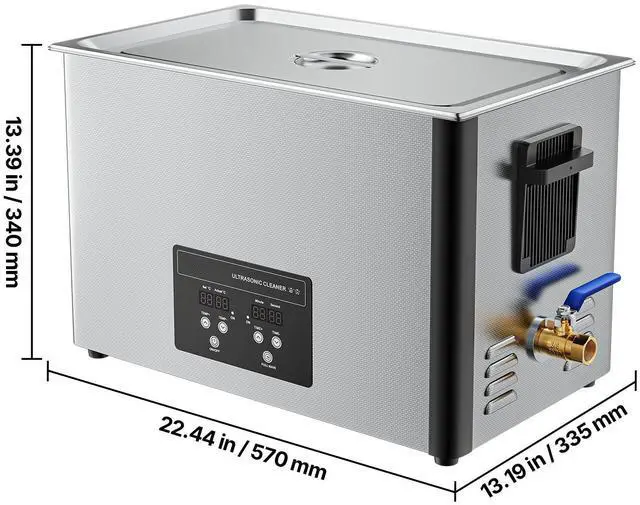 Alt view image 5 of 7 - 30L Ultrasonic Cleaner, Professional Ultrasonic Cleaner Machine with Cleaning Basket & Digital Display, 480W Stainless Steel 40kHz Industrial Cleaning Machine for Parts, Carburetors, Instruments