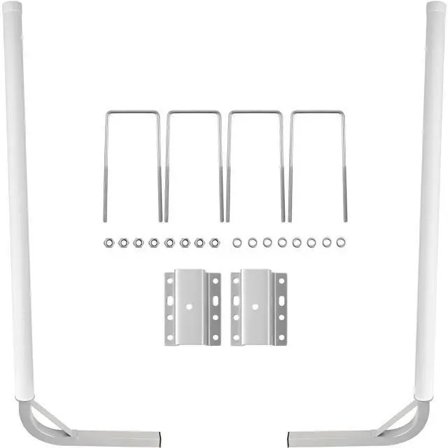 Main image of Boat Trailer Guide-on, 60", 2PCS Steel Trailer Post Guide ons, w/White PVC Tube Covers, Complete Mounting Accessories Included, for Ski Boat, Fishing Boat or Sailboat Trailer