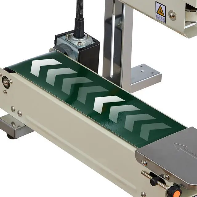 Alt view image 7 of 7 - Continuous Bag Band Sealing Machine, 0.24-0.47 in Seal Width, Vertical Band Sealer Machine with Roller Printing , Temp & Speed Adjustable, Heat Sealing Machine for 0.001-0.03 in Plastic Bags