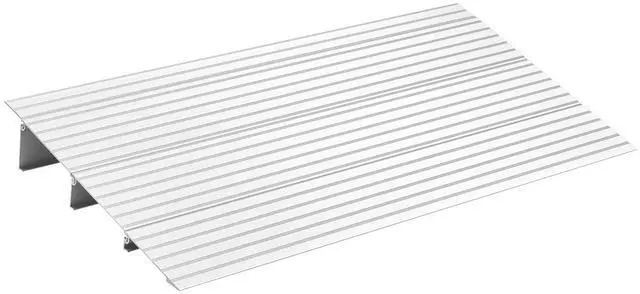 Alt view image 3 of 7 - Door Threshold Ramp, 3 inch Rise, Aluminum Alloy Threshold Ramp Rated 800 lbs Load Capacity, Handicap Ramps for Home Steps for Wheelchair, Scooters, Power Chairs, Walkers, Bicycle, Tricycle